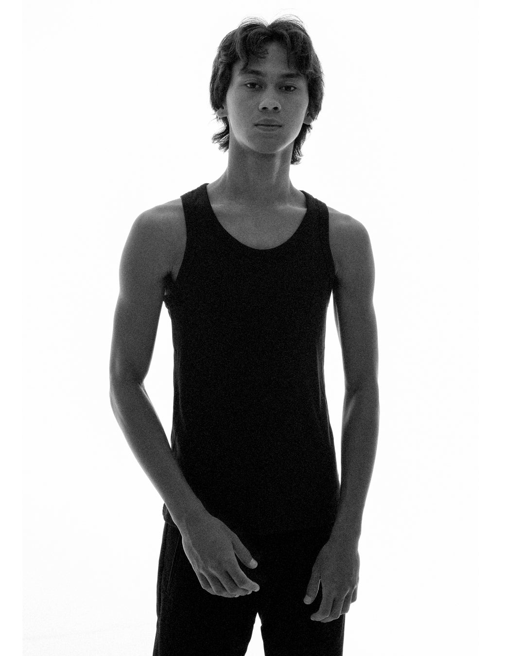 BEACH SINGLET - BLACK
